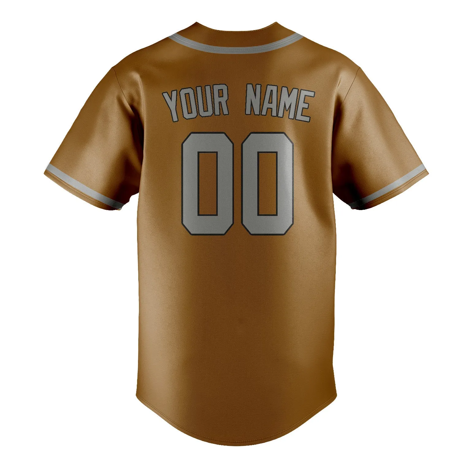 Custom Khaki Gray Baseball Jersey sold by Tailorly product image thumbnail 3
