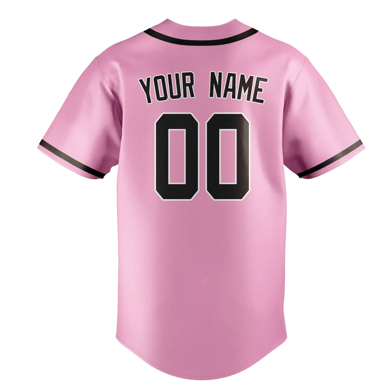 Custom Light Pink Brown Baseball Jersey sold by Tailorly product image thumbnail 3