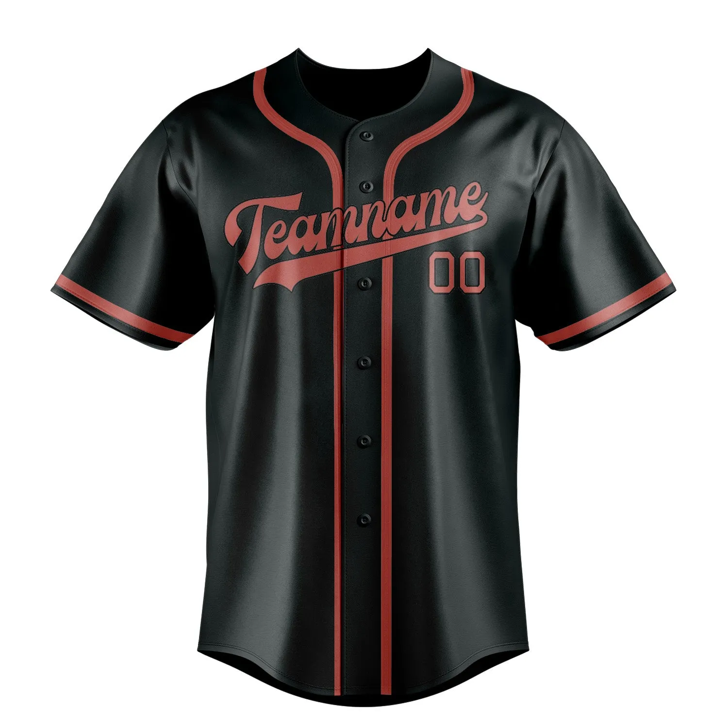 Custom Dark Grey Copper Rose Baseball Jersey sold by Tailorly product image thumbnail 2