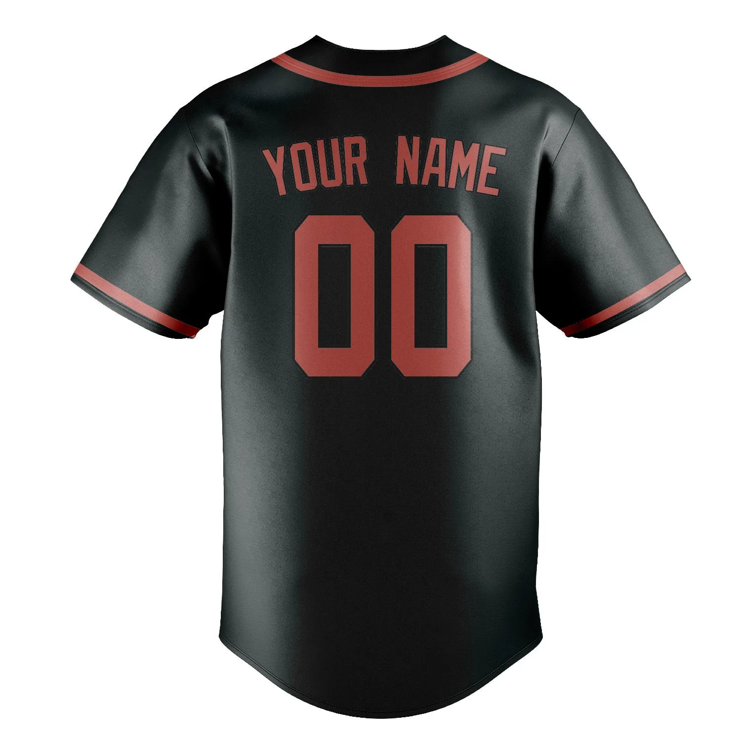Custom Dark Grey Copper Rose Baseball Jersey sold by Tailorly product image thumbnail 3