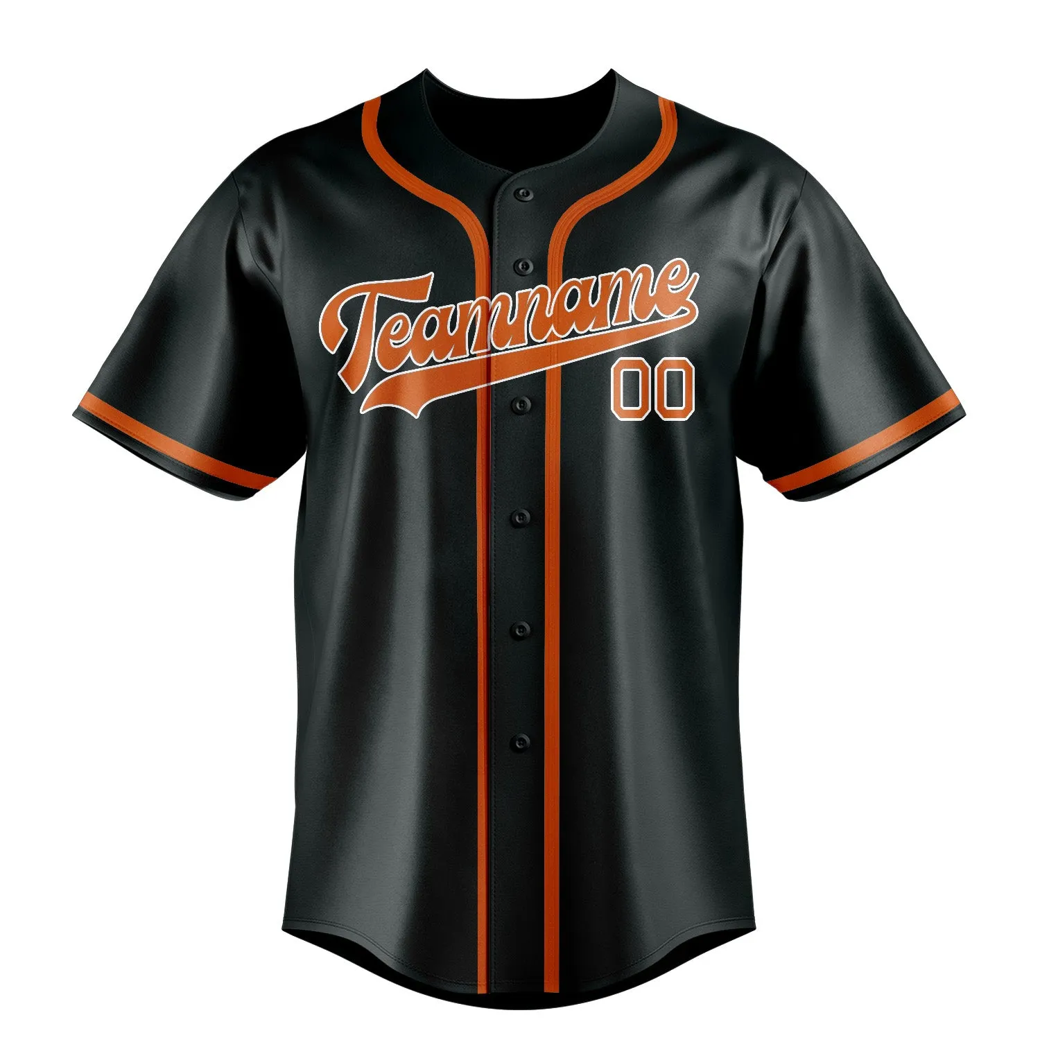 Custom Dark Grey Orange Baseball Jersey sold by Tailorly product image thumbnail 2
