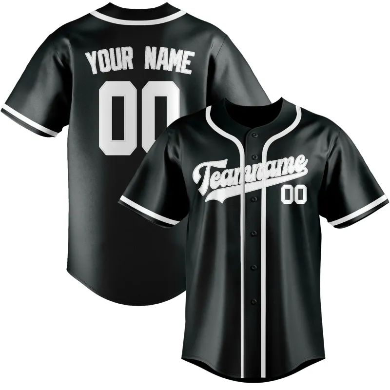 Custom Dark Grey White Baseball Jersey made by Tailorly
