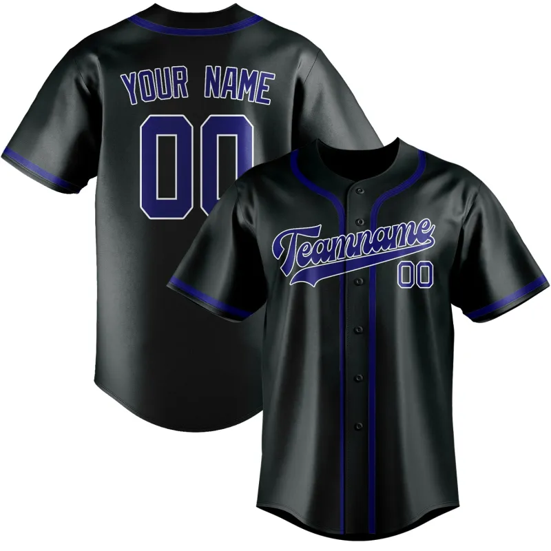 Custom Dark Grey Sky Blue Baseball Jersey made by Tailorly
