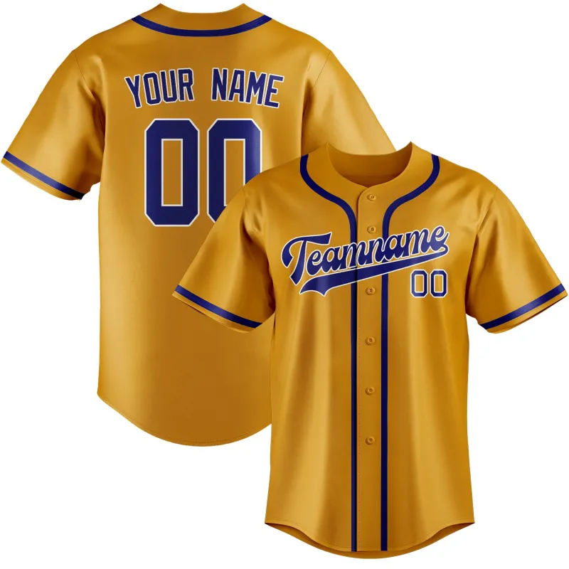 Custom Yellow Sky Blue Baseball Jersey made by Tailorly