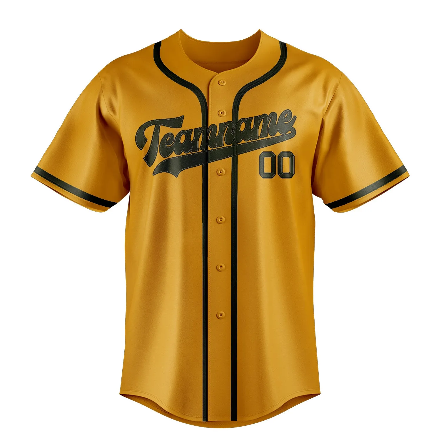 Custom Yellow Olive Baseball Jersey sold by Tailorly product image thumbnail 2