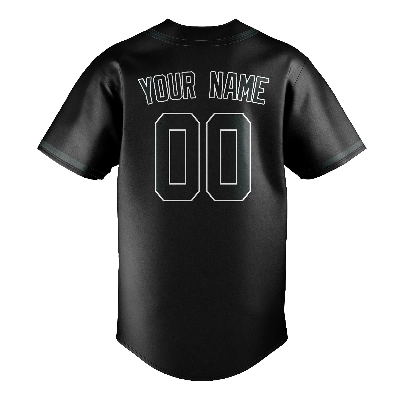 Custom Black Dark Grey Baseball Jersey sold by Tailorly product image thumbnail 3