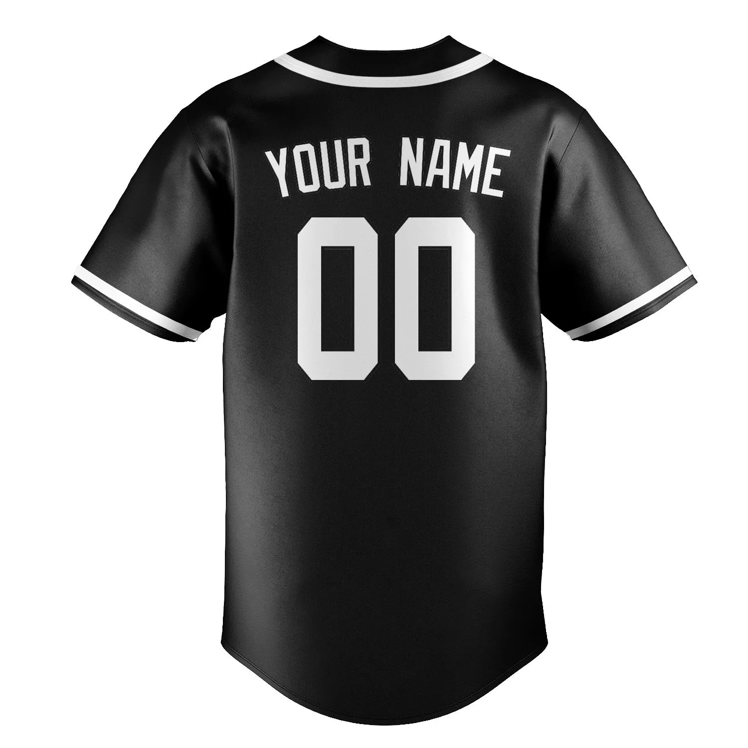 Custom Black Black Baseball Jersey sold by Tailorly product image thumbnail 3