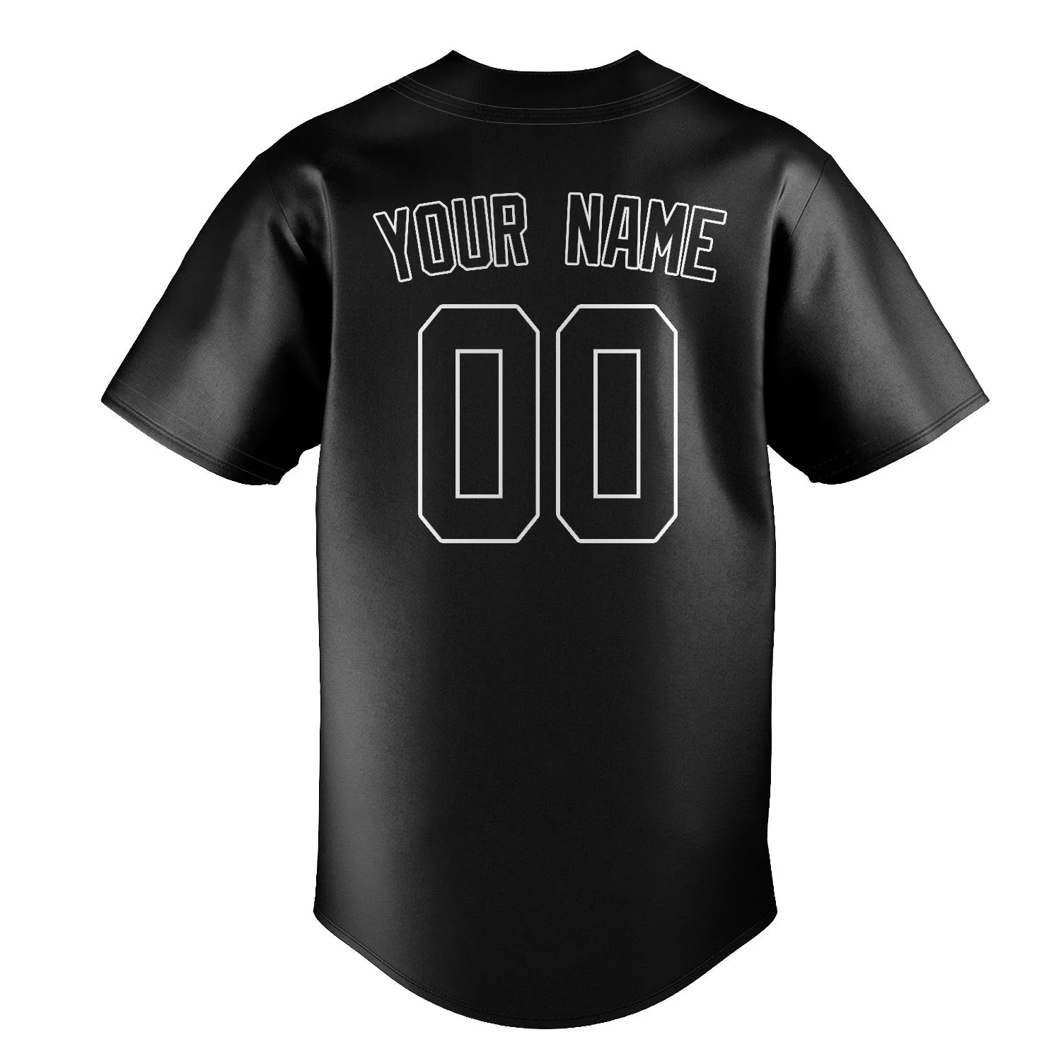 Custom Black Black Baseball Jersey sold by Tailorly product image thumbnail 3