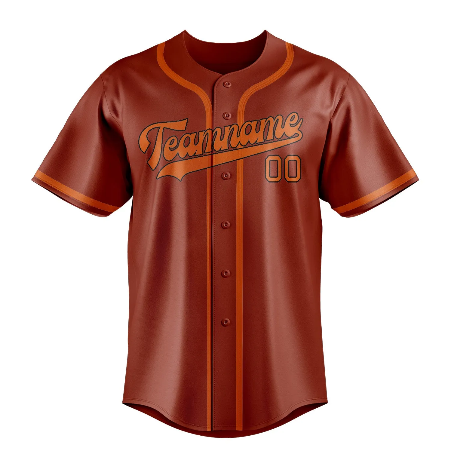 Custom Coral Red Orange Baseball Jersey sold by Tailorly product image thumbnail 2