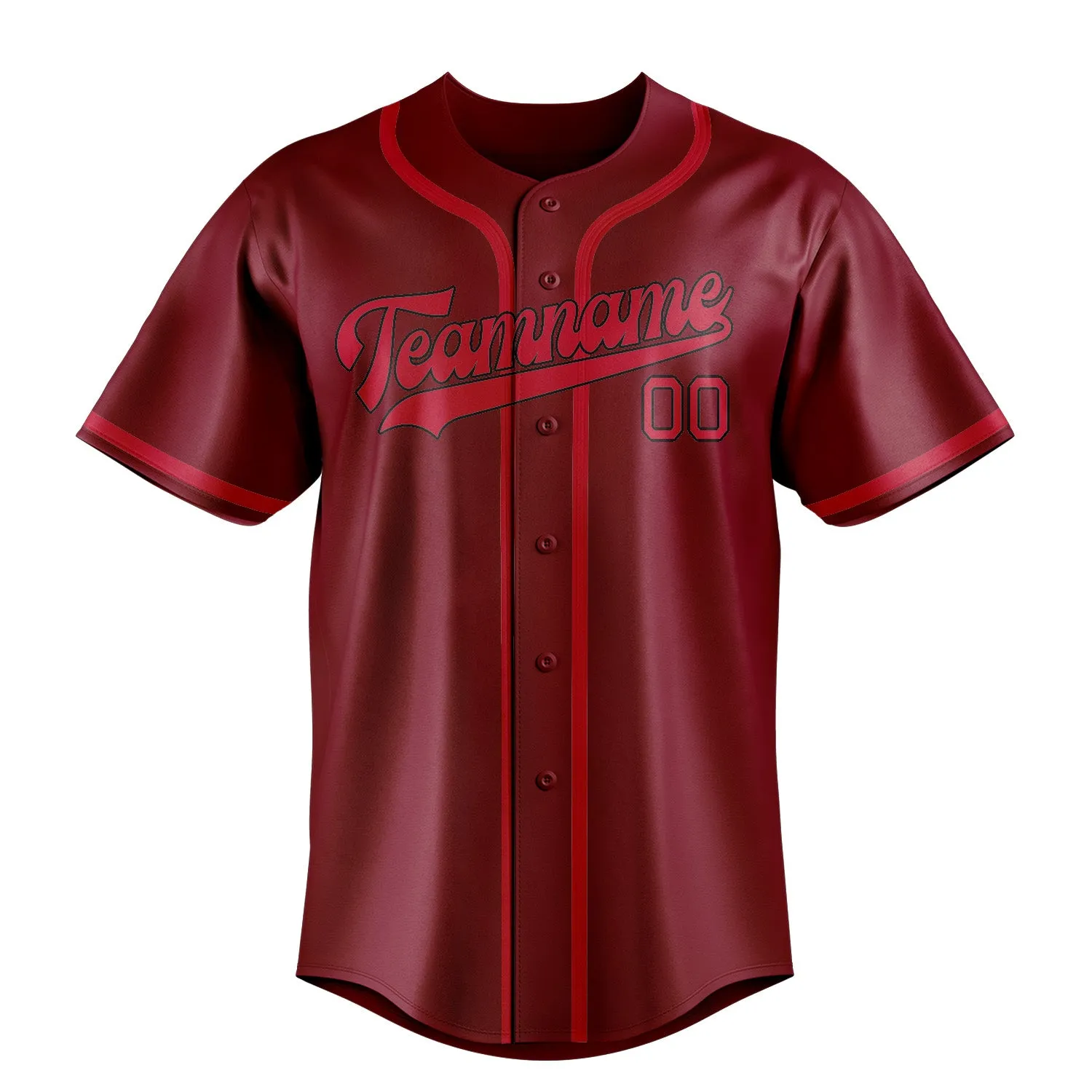 Custom Crimson Red Red Baseball Jersey sold by Tailorly product image thumbnail 2