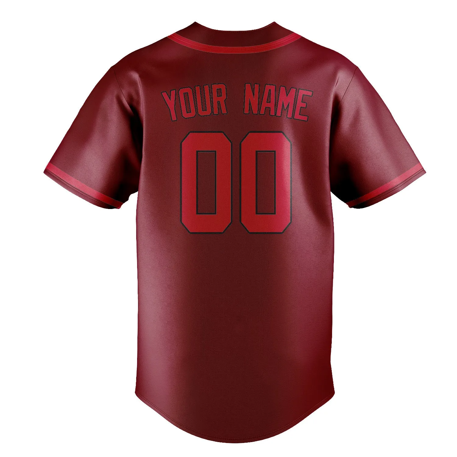 Custom Crimson Red Red Baseball Jersey sold by Tailorly product image thumbnail 3