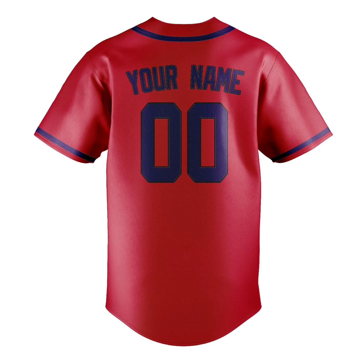 Custom Red Purple Baseball Jersey sold by Tailorly product image thumbnail 3