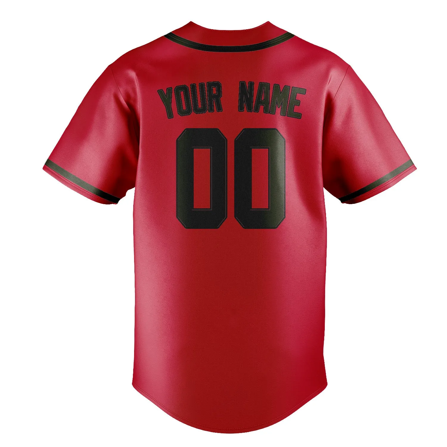 Custom Red Olive Baseball Jersey sold by Tailorly product image thumbnail 3