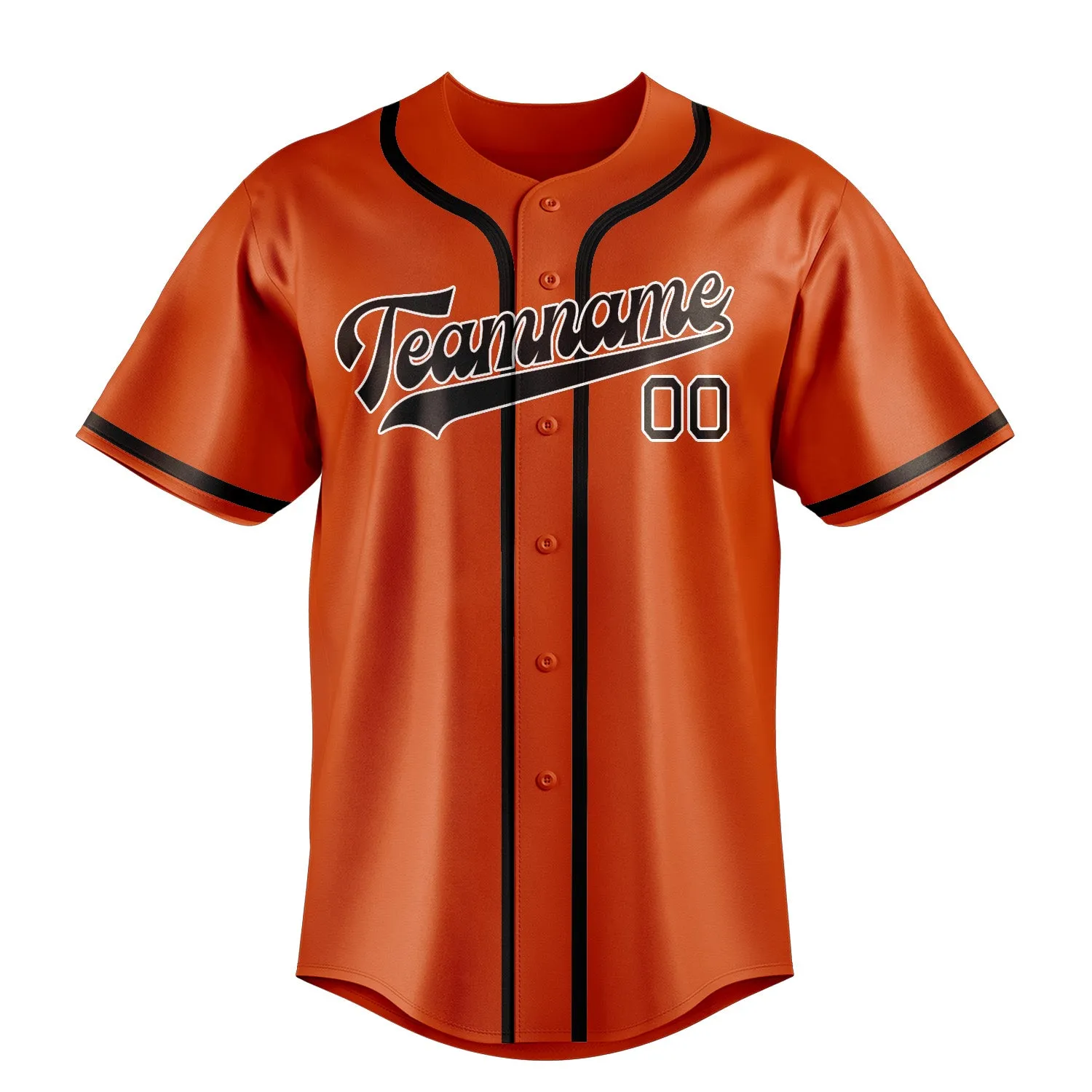 Custom Orange Red Brown Baseball Jersey sold by Tailorly product image thumbnail 2