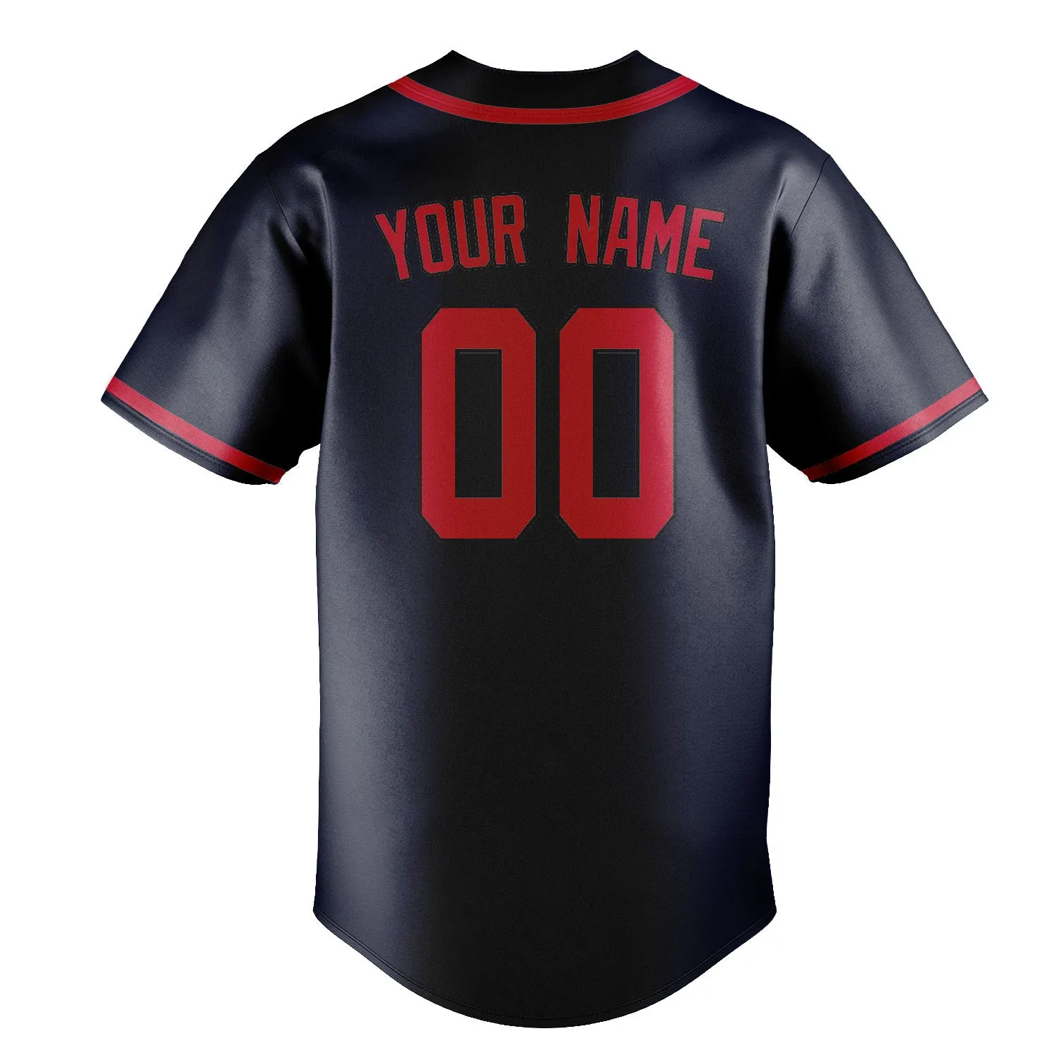 Custom Navy Red Baseball Jersey sold by Tailorly product image thumbnail 3