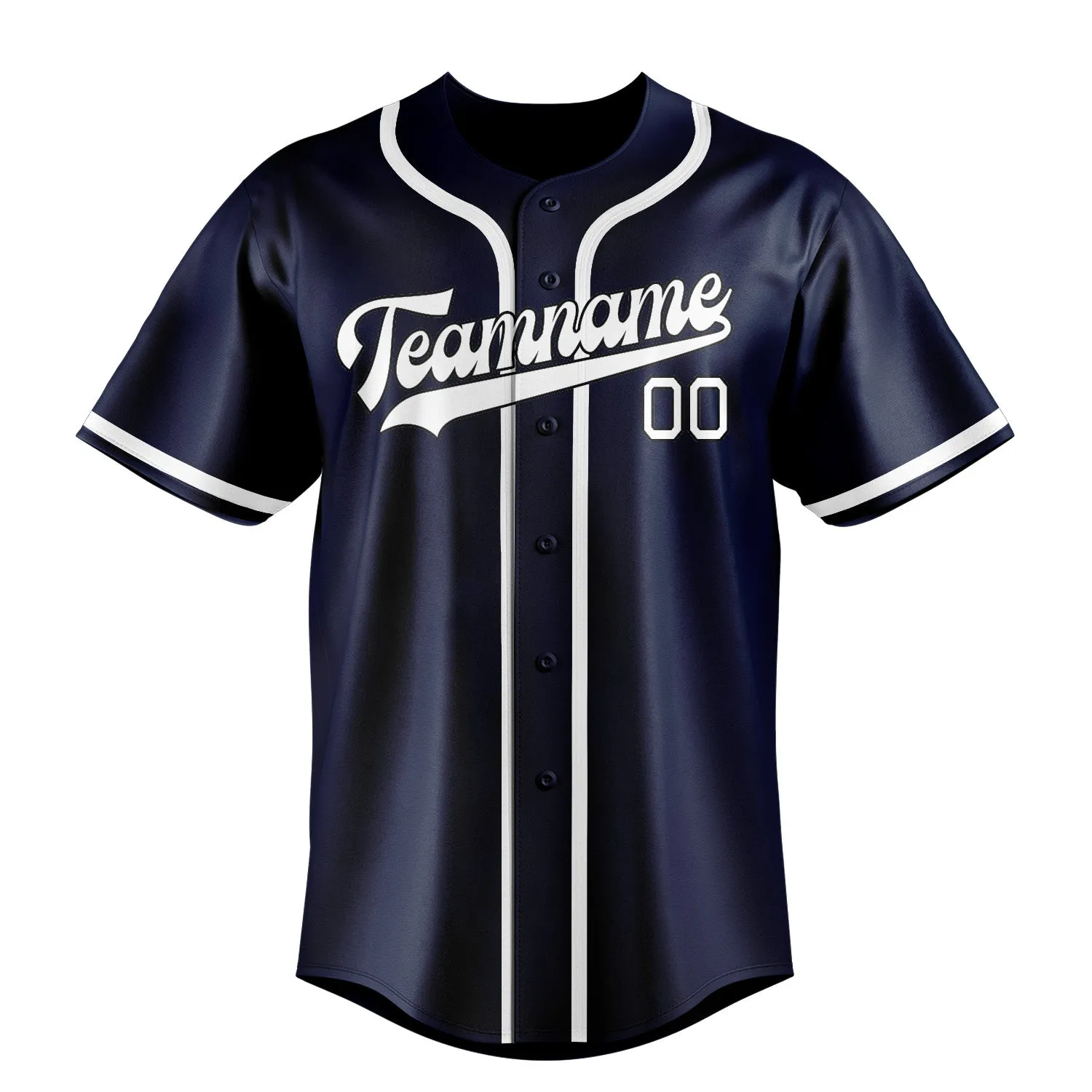 Custom Blue White Baseball Jersey sold by Tailorly product image thumbnail 2