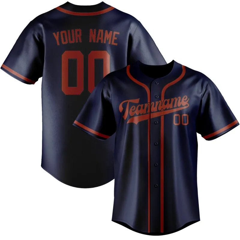 Custom Blue Coral Red Baseball Jersey made by Tailorly