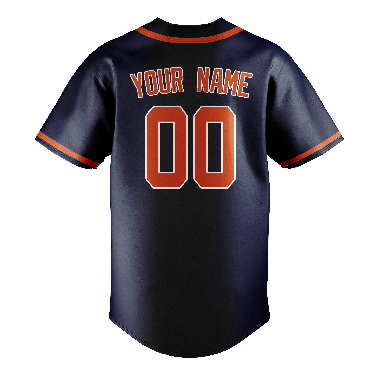 Custom Blue Orange Red Baseball Jersey sold by Tailorly product image thumbnail 3