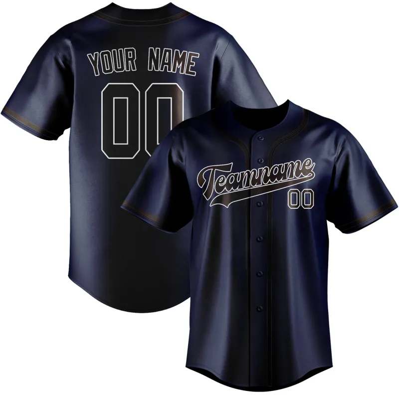 Custom Blue Brown Baseball Jersey made by Tailorly