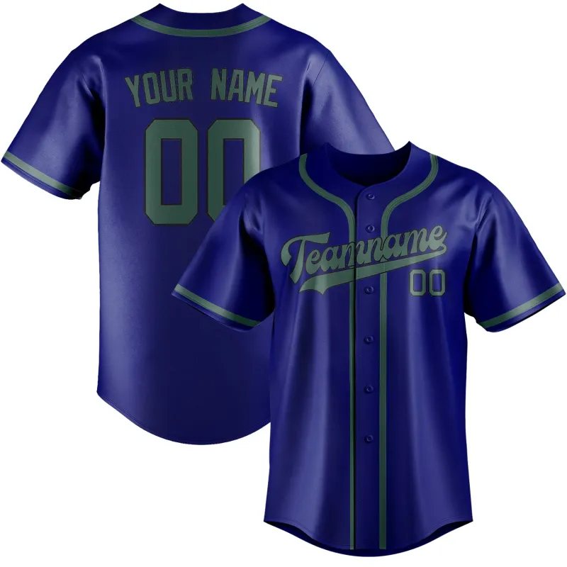Custom Sky Blue Blue Green Baseball Jersey made by Tailorly