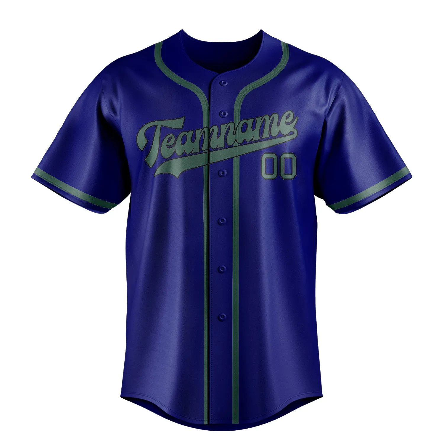 Custom Sky Blue Blue Green Baseball Jersey sold by Tailorly product image thumbnail 2