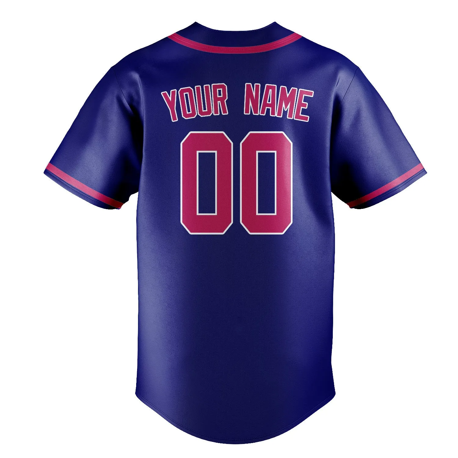 Custom Sky Blue Pink Baseball Jersey sold by Tailorly product image thumbnail 3