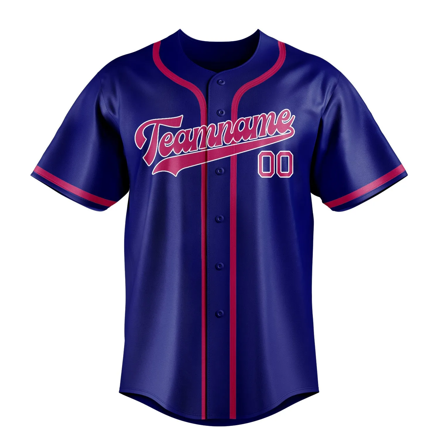 Custom Sky Blue Pink Baseball Jersey sold by Tailorly product image thumbnail 2