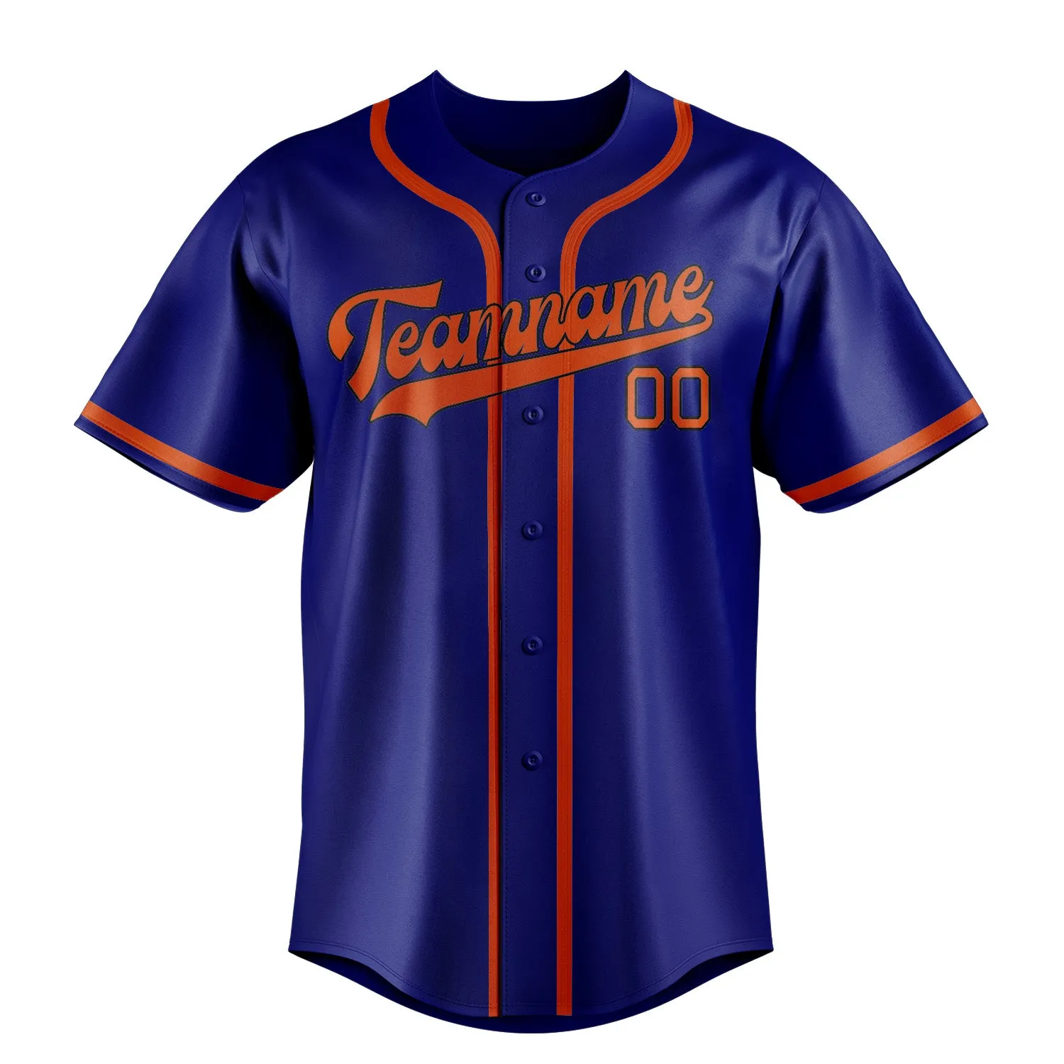 Custom Sky Blue Orange Red Baseball Jersey sold by Tailorly product image thumbnail 2