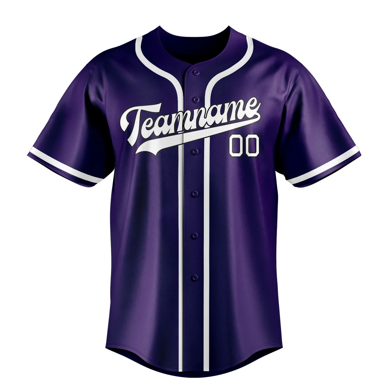 Custom Purple White Baseball Jersey sold by Tailorly product image thumbnail 2