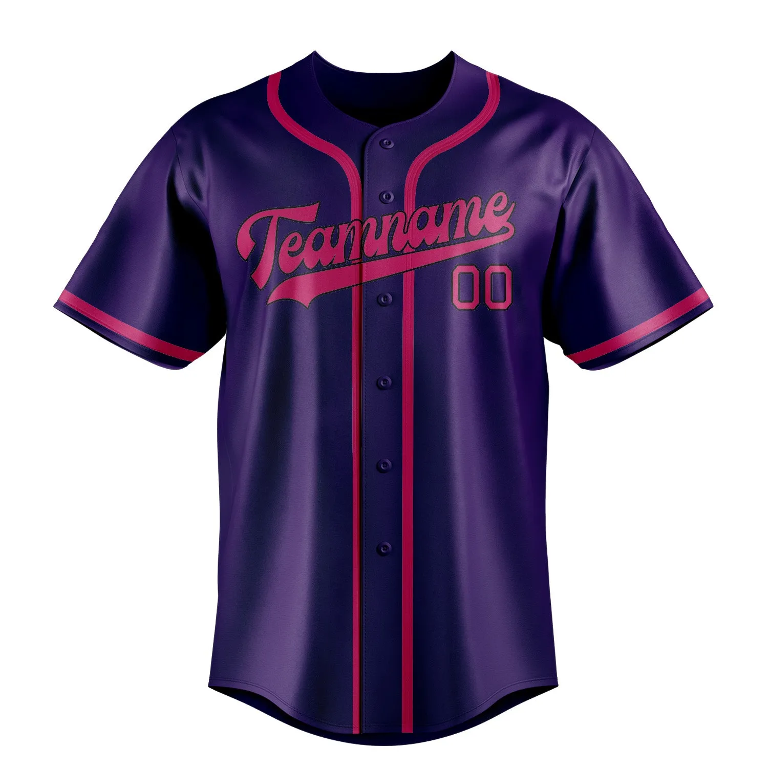 Custom Purple Pink Baseball Jersey sold by Tailorly product image thumbnail 2