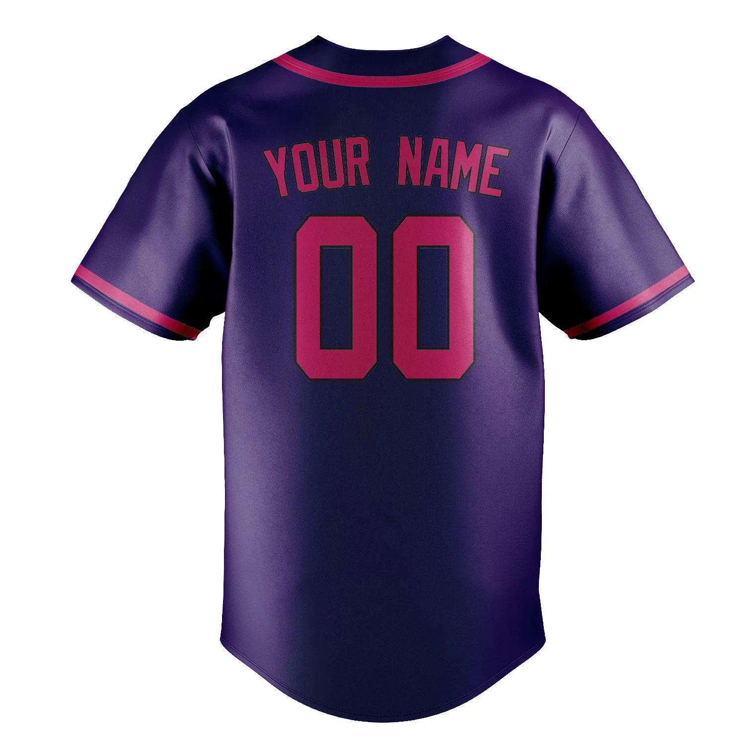 Custom Purple Pink Baseball Jersey sold by Tailorly product image thumbnail 3