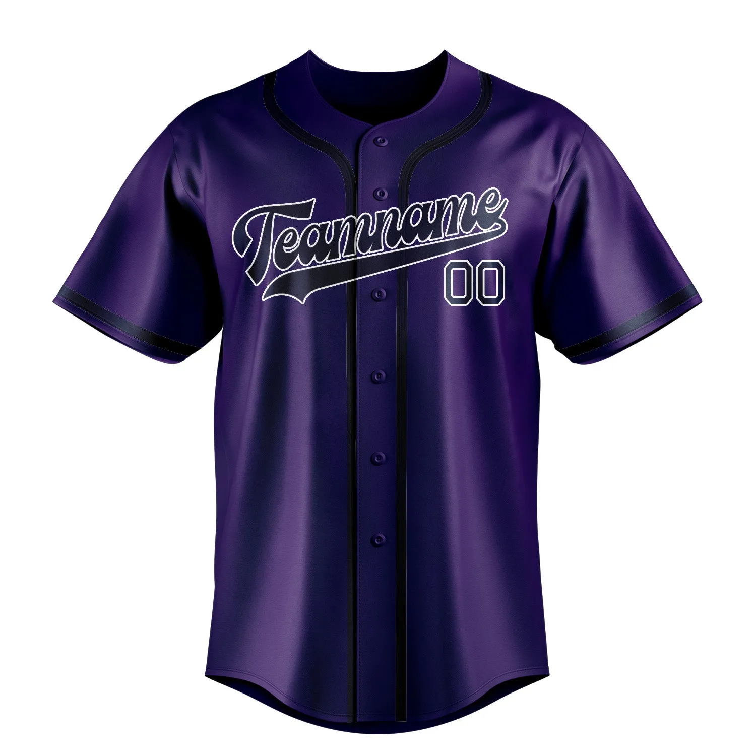 Custom Purple Blue Baseball Jersey sold by Tailorly product image thumbnail 2