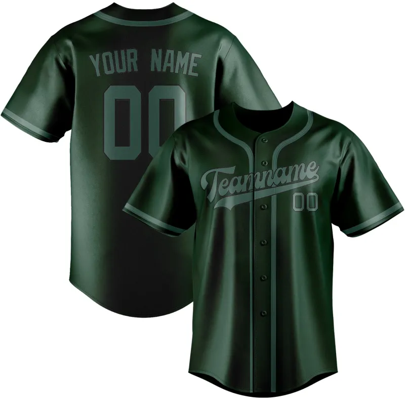 Custom Green Blue Green Baseball Jersey made by Tailorly