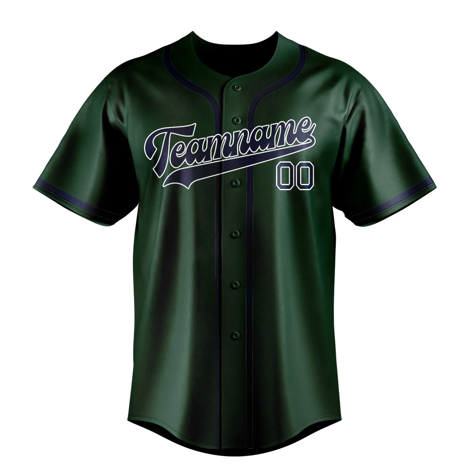 Custom Green Blue Baseball Jersey sold by Tailorly product image thumbnail 2