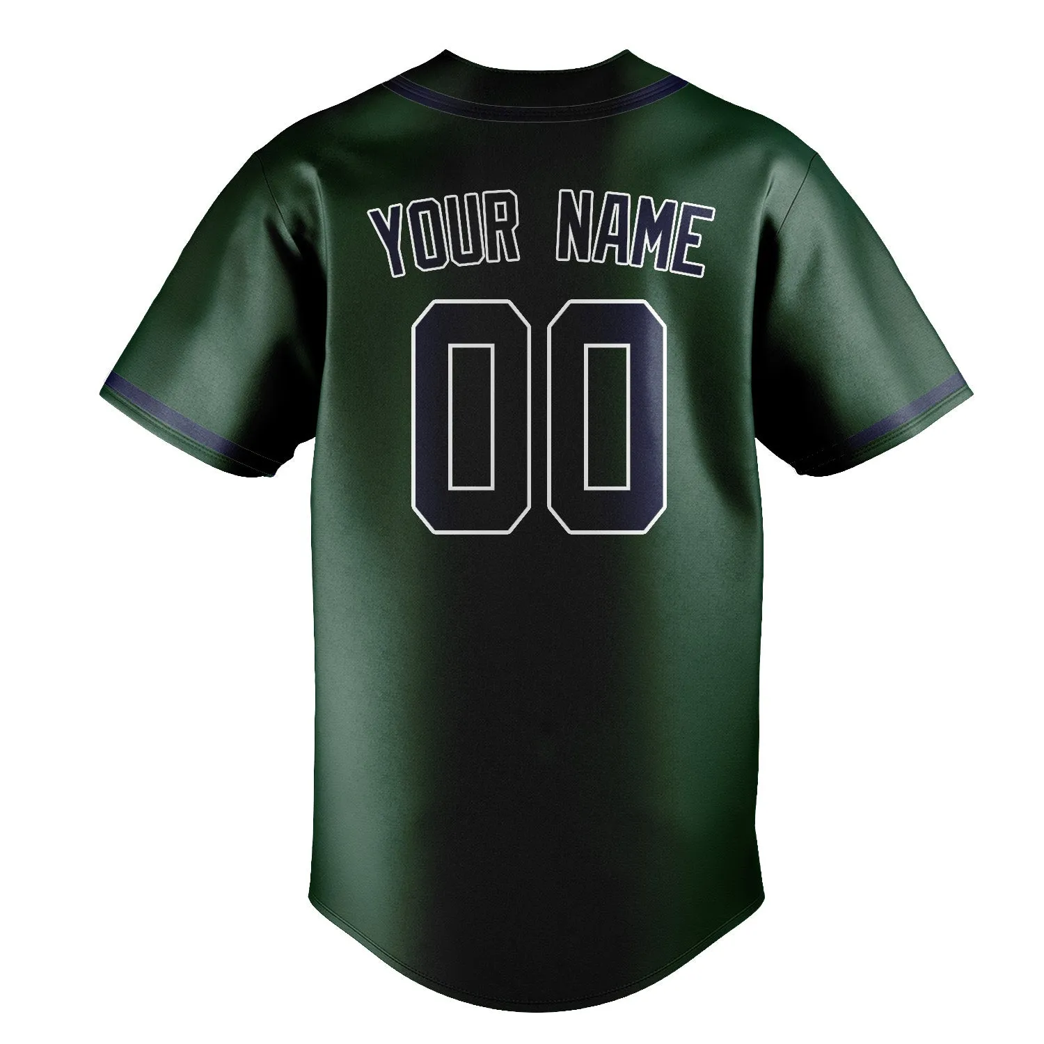 Custom Green Blue Baseball Jersey sold by Tailorly product image thumbnail 3
