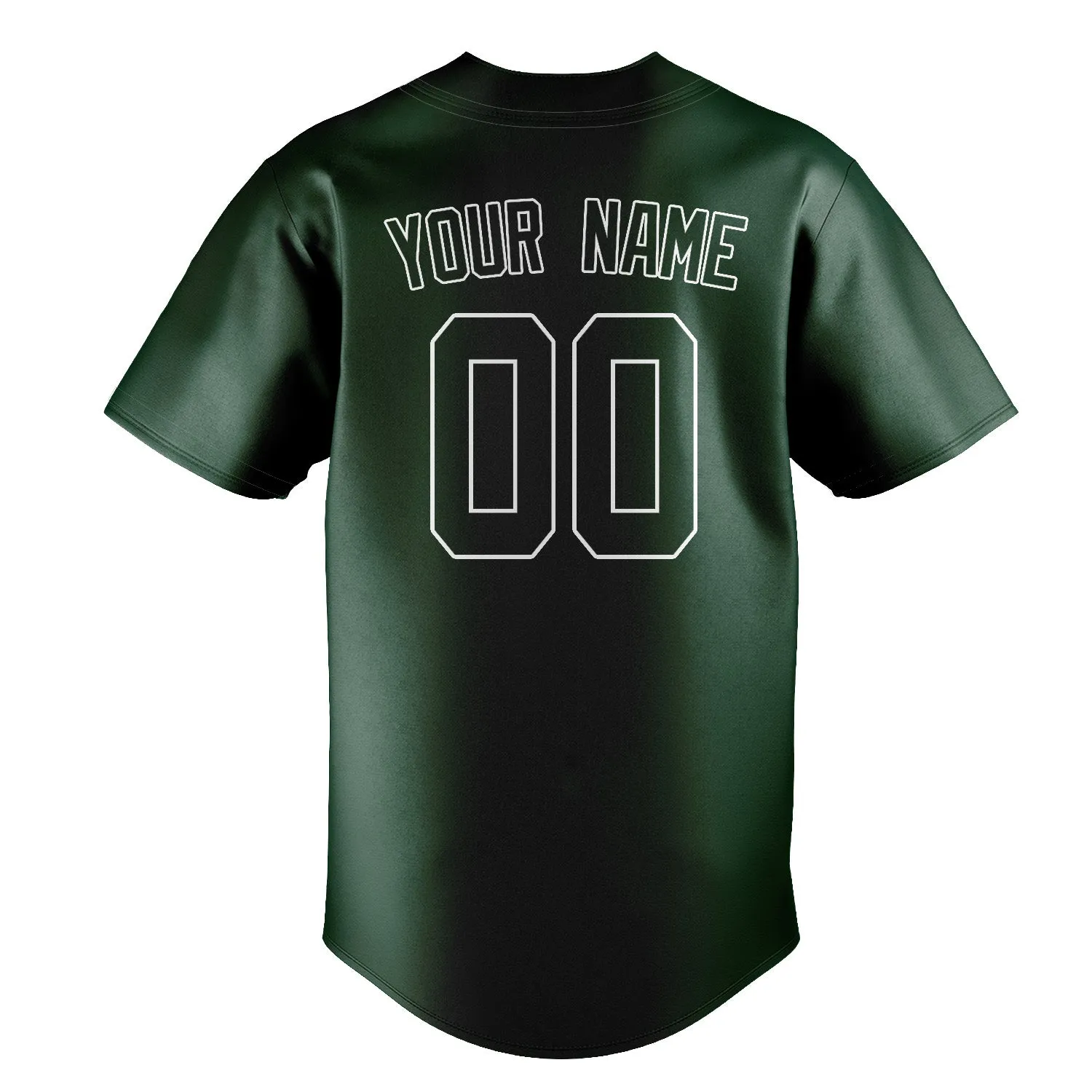Custom Green White Baseball Jersey sold by Tailorly product image thumbnail 3