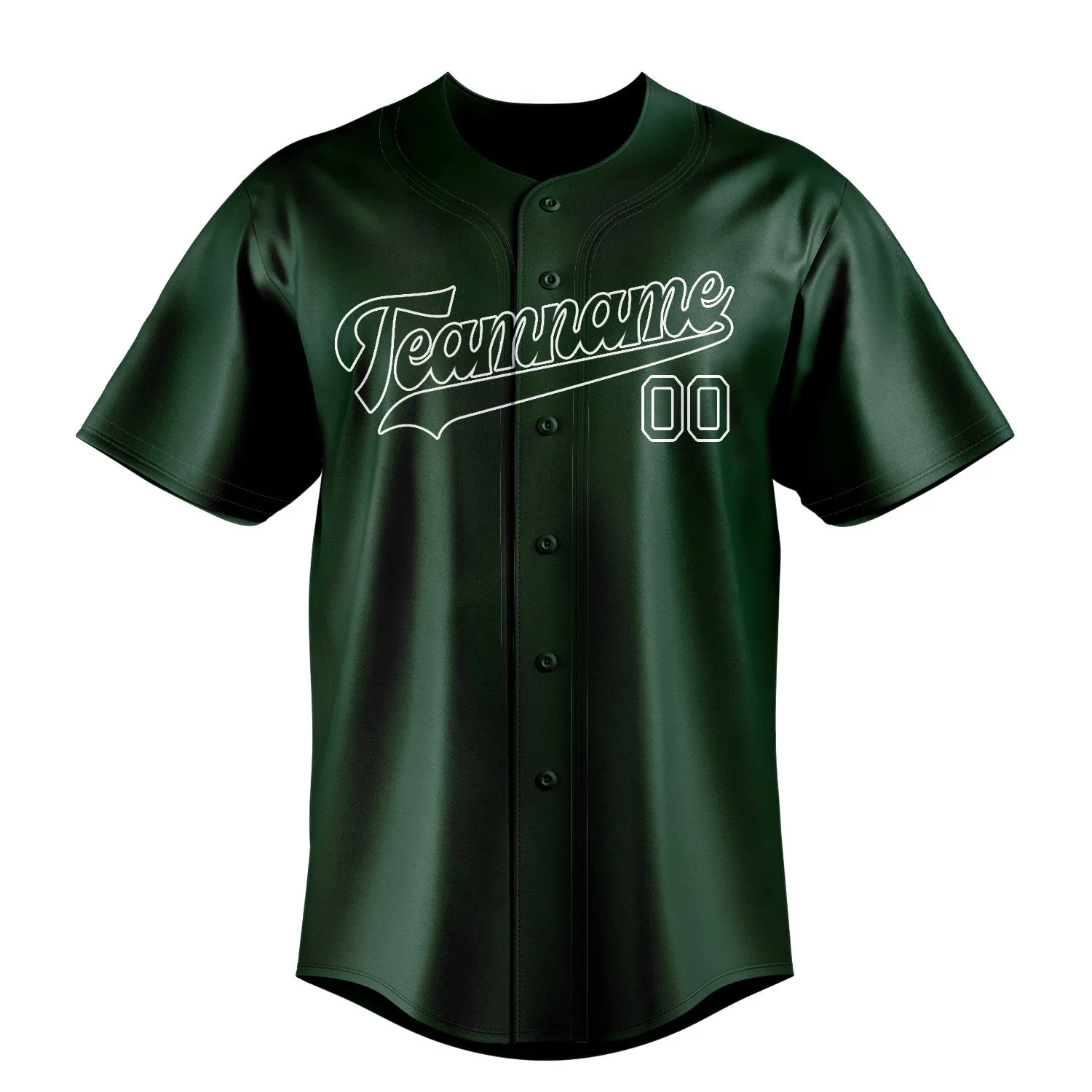 Custom Green White Baseball Jersey sold by Tailorly product image thumbnail 2