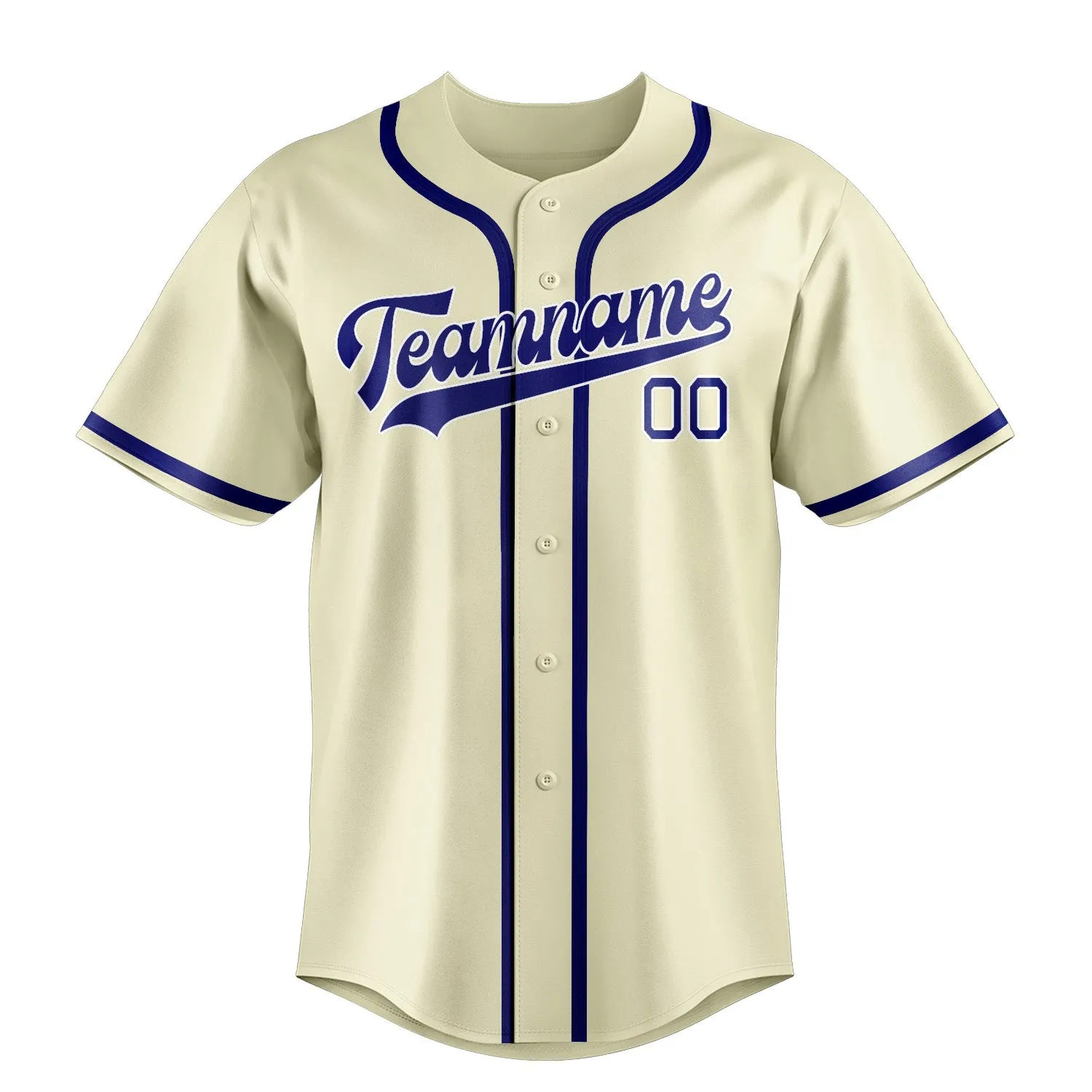 Custom Cream Sky Blue Baseball Jersey sold by Tailorly product image thumbnail 2