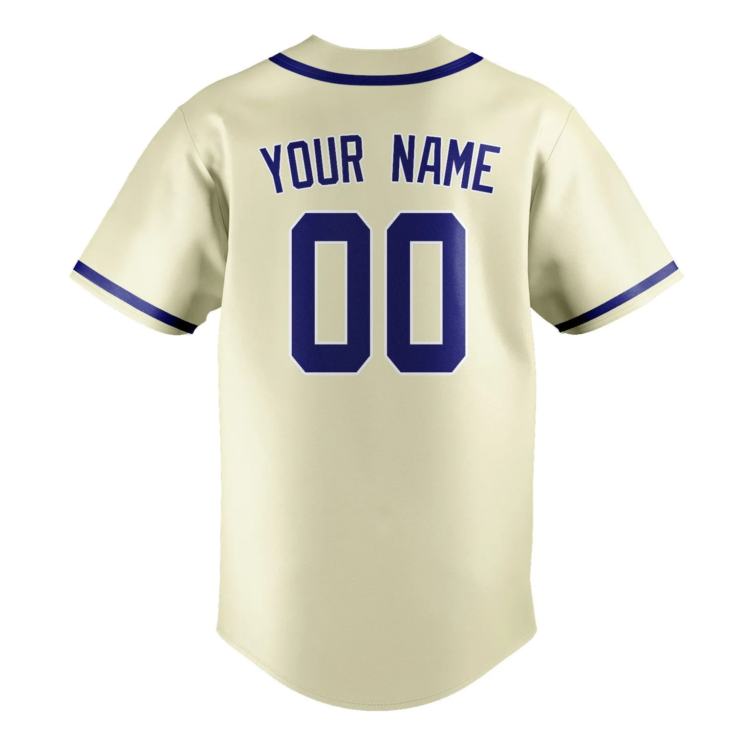 Custom Cream Sky Blue Baseball Jersey sold by Tailorly product image thumbnail 3