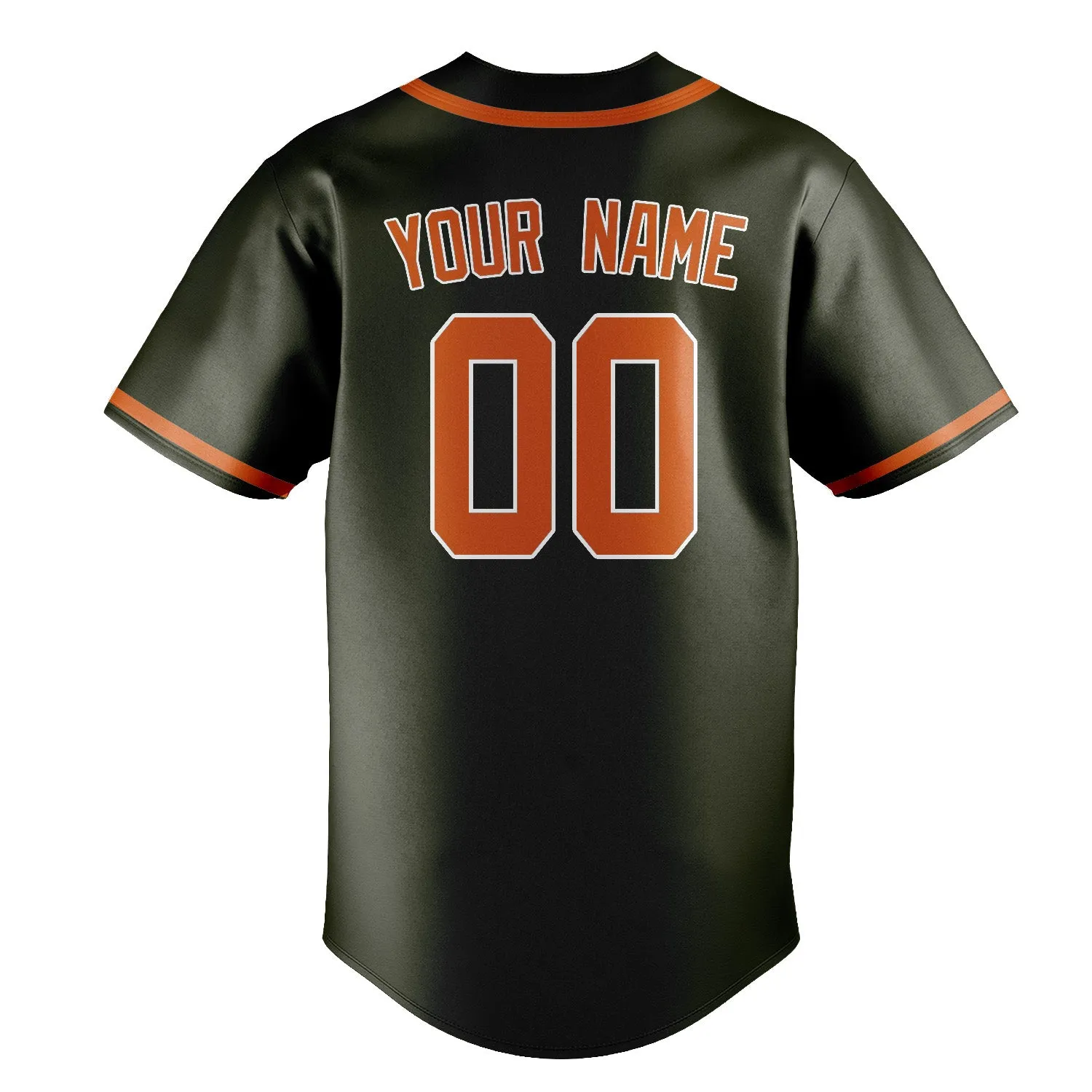 Custom Olive Orange Baseball Jersey sold by Tailorly product image thumbnail 3