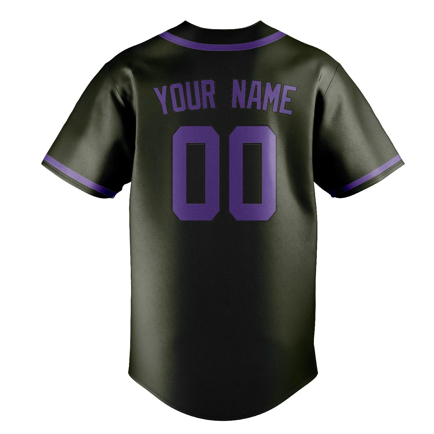 Custom Olive Light Purple Baseball Jersey sold by Tailorly product image thumbnail 3