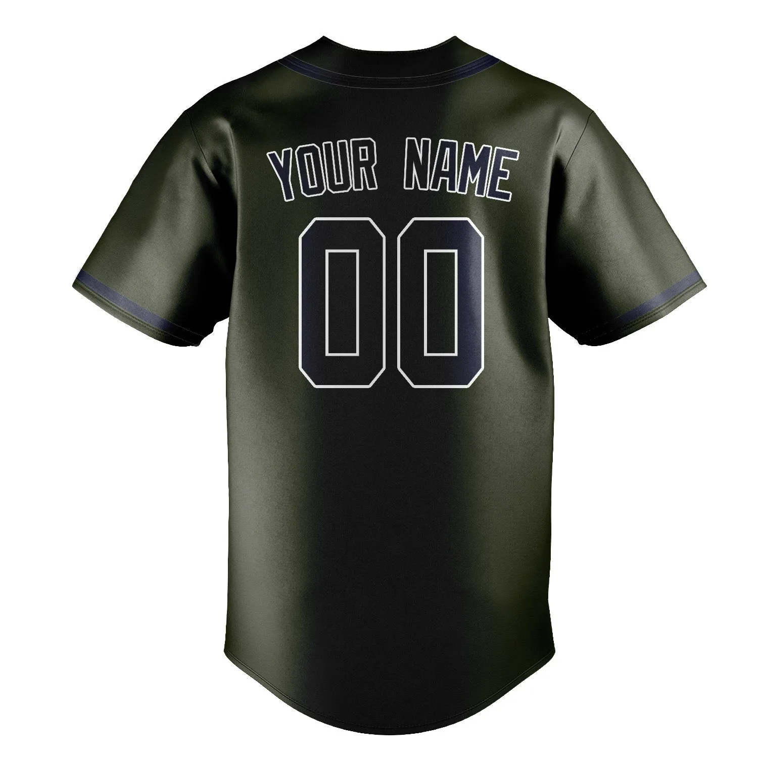 Custom Olive Navy Baseball Jersey sold by Tailorly product image thumbnail 3