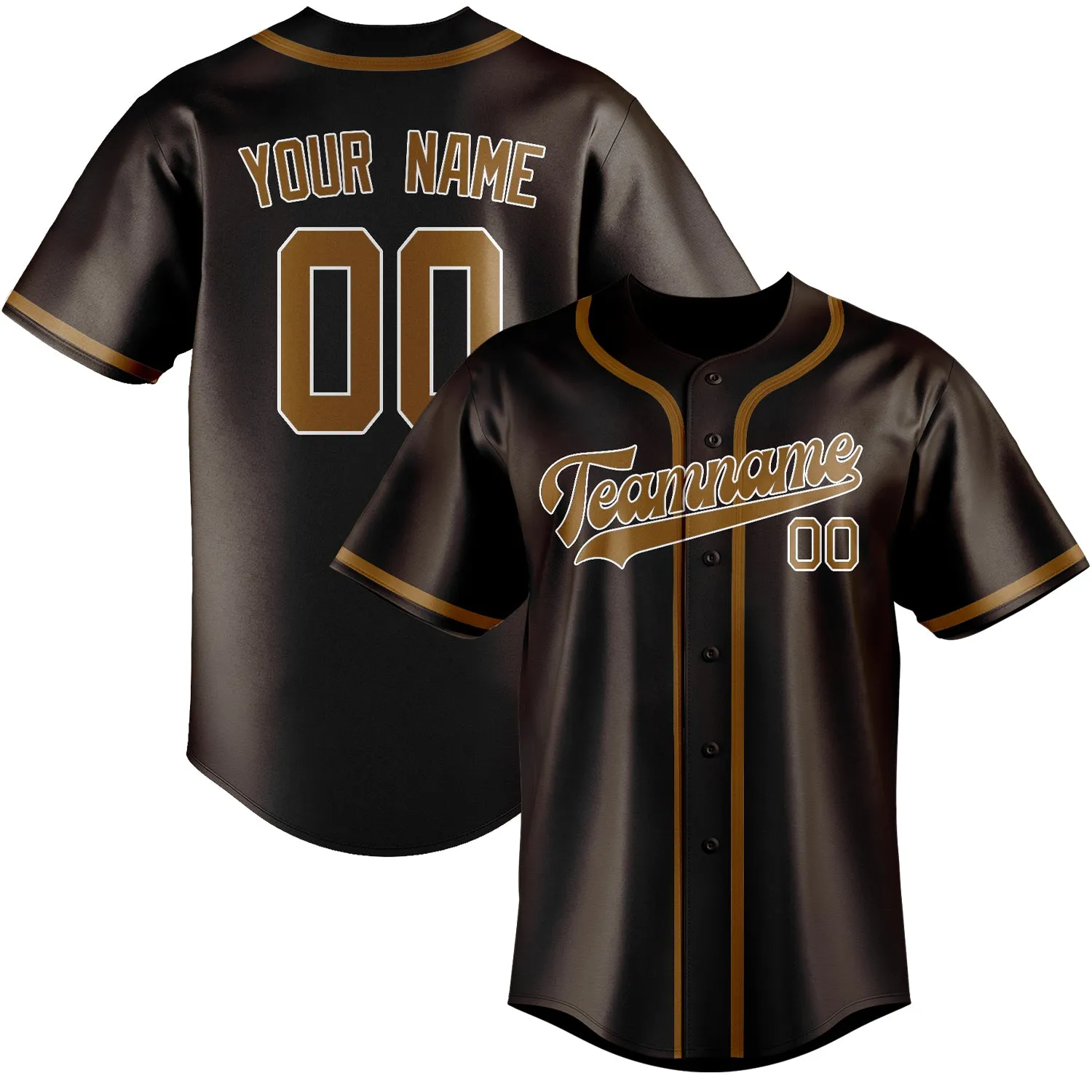 Custom Brown Khaki Baseball Jersey sold by Tailorly
