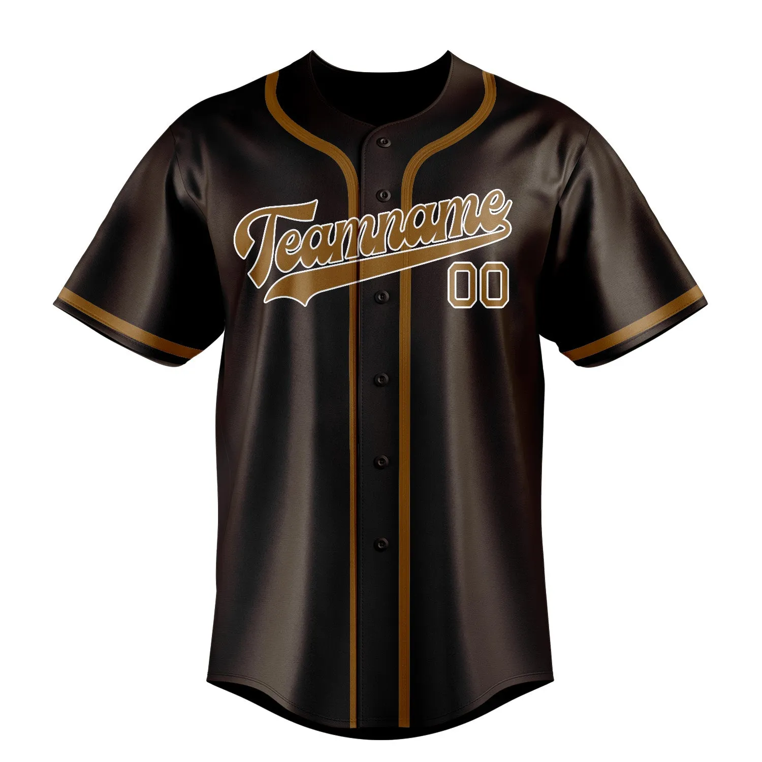 Custom Brown Khaki Baseball Jersey sold by Tailorly product image thumbnail 2