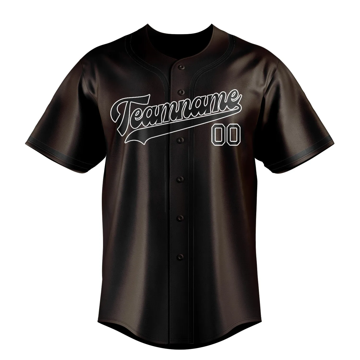 Custom Brown Black Baseball Jersey sold by Tailorly product image thumbnail 2