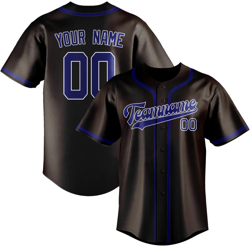 Custom Brown Sky Blue Baseball Jersey made by Tailorly