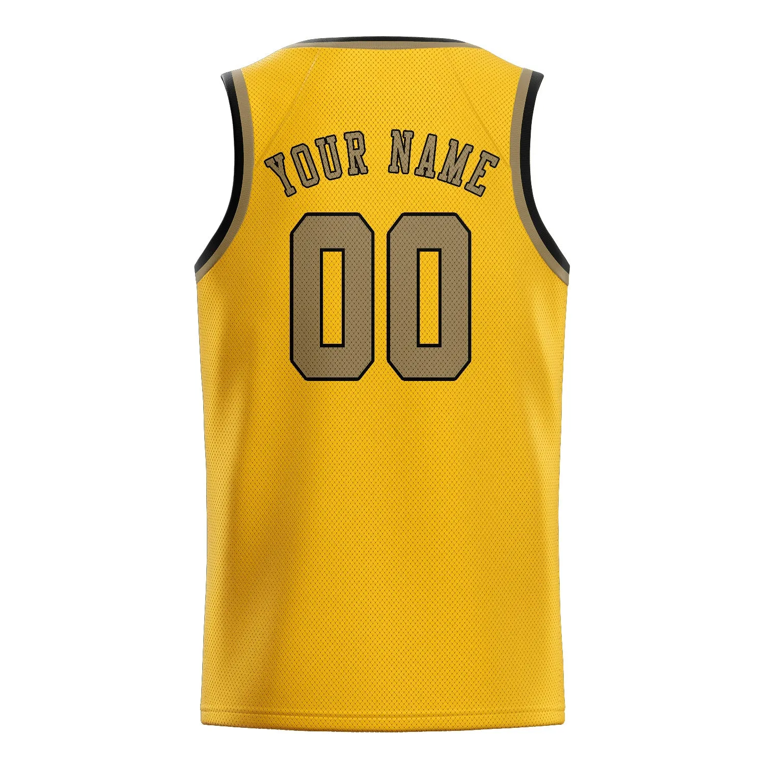 Custom Gold Light Khaki Basketball Jersey sold by Tailorly product image thumbnail 2