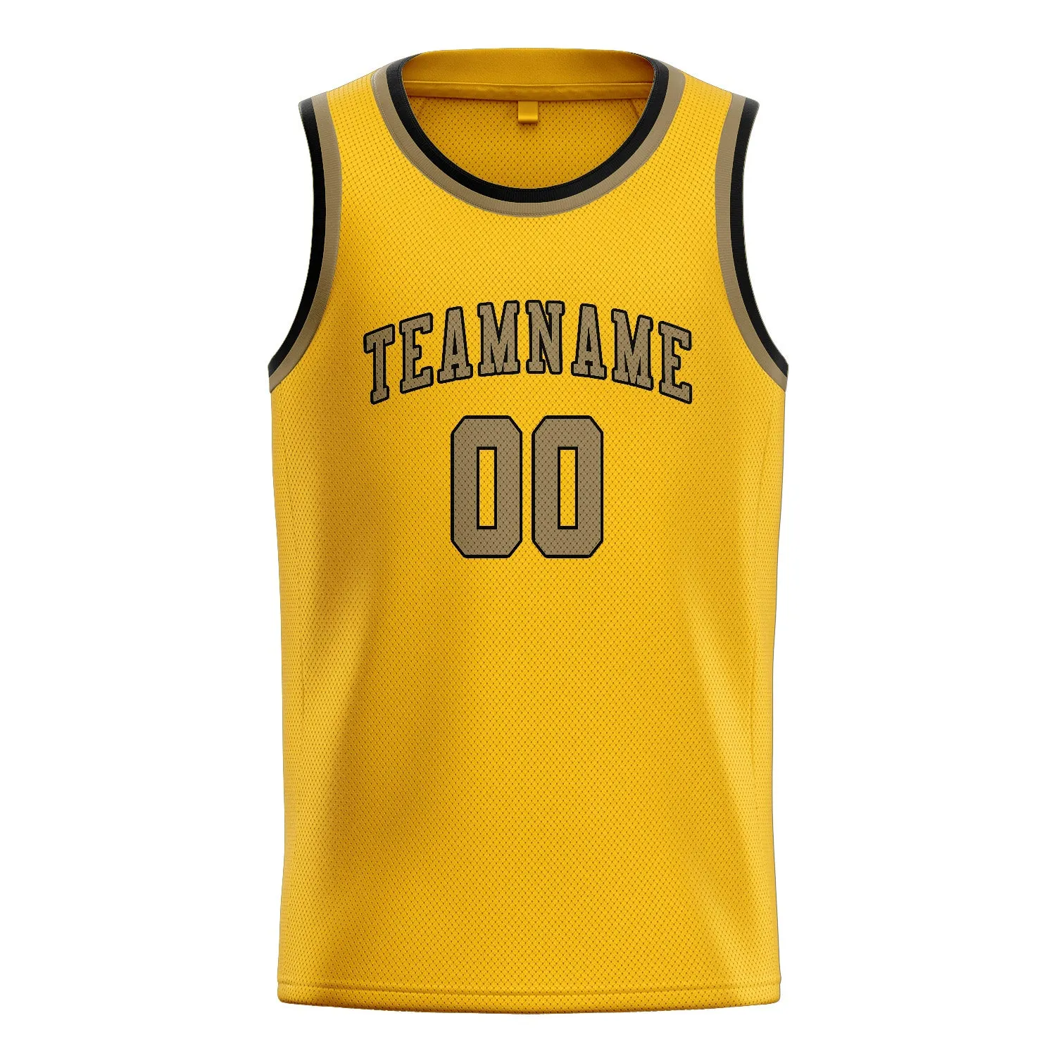 Custom Gold Light Khaki Basketball Jersey sold by Tailorly product image thumbnail 3