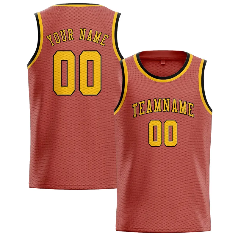 Custom Copper Rose Gold Basketball Jersey made by Tailorly