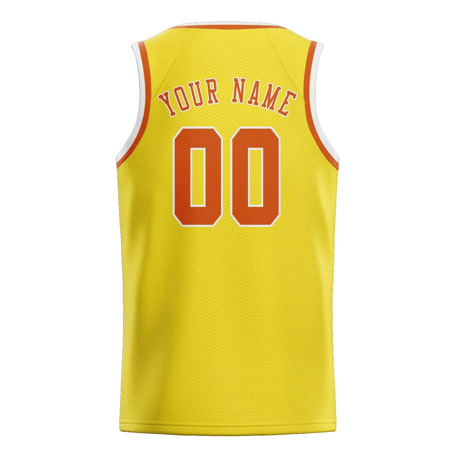 Custom Light Yellow Orange Basketball Jersey sold by Tailorly product image thumbnail 2